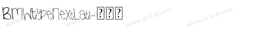 BMWTypeNextLati字体转换