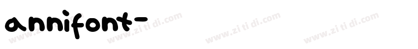 annifont字体转换