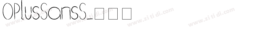OPlusSansS字体转换