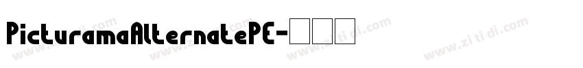 PicturamaAlternatePE字体转换