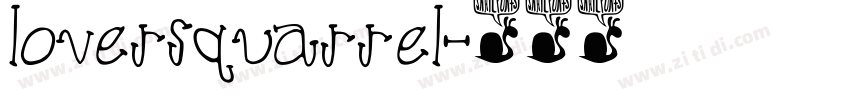 loversquarrel字体转换