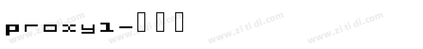 Proxy1字体转换