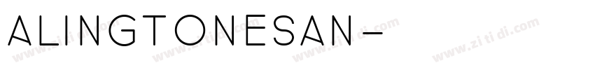 AlingtoneSan字体转换