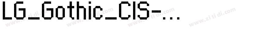 LG_Gothic_CIS字体转换