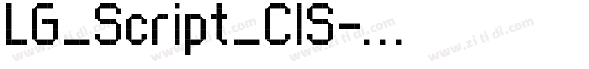 LG_Script_CIS字体转换