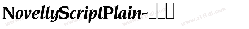 NoveltyScriptPlain字体转换