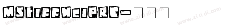 MStiffHeiPRC字体转换