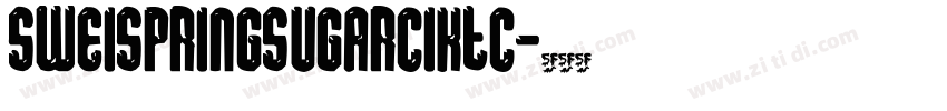SweispringSugarCiktc字体转换