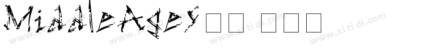MiddleAges字体字体转换