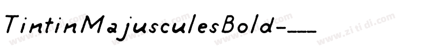 TintinMajusculesBold字体转换