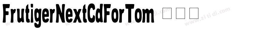 FrutigerNextCdForTom字体转换