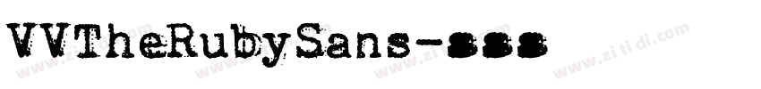 VVTheRubySans字体转换