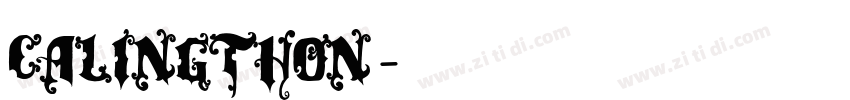 Calingthon字体转换