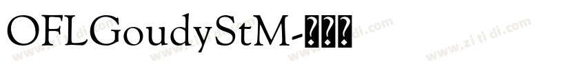 OFLGoudyStM字体转换
