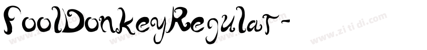 FoolDonkeyRegular字体转换
