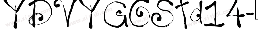 YDVYGOStd14字体转换
