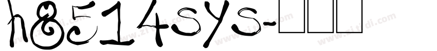 h8514sys字体转换