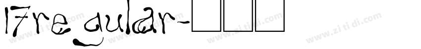 17regular字体转换