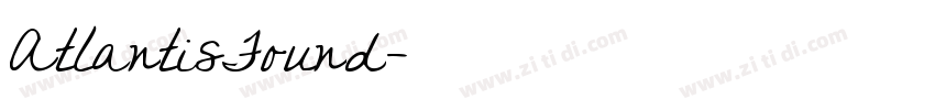 AtlantisFound字体转换