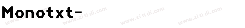 Monotxt字体转换