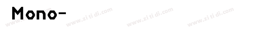 正黑Mono字体转换