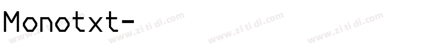 Monotxt字体转换