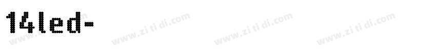 14led字体转换