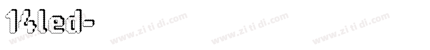 14led字体转换