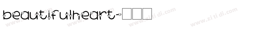 beautifulheart字体转换