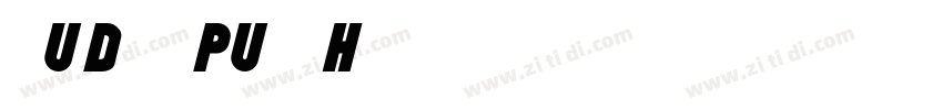 文鼎UD晶熙黑體PU30_H字体转换