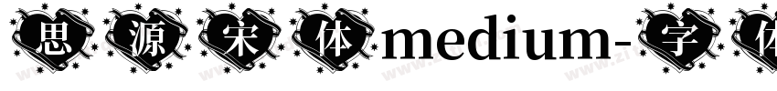 思源宋体medium字体转换