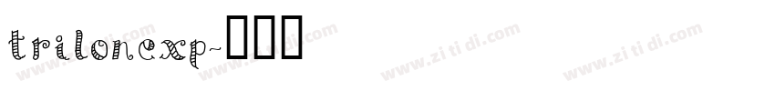 TrilonExp字体转换