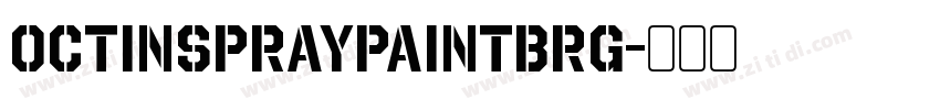 OctinSpraypaintBRg字体转换