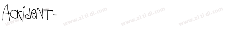 Ackident字体转换