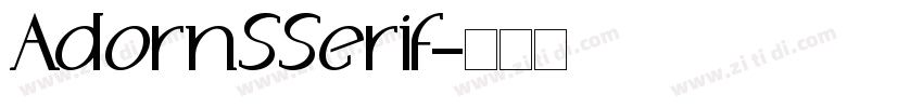 AdornSSerif字体转换