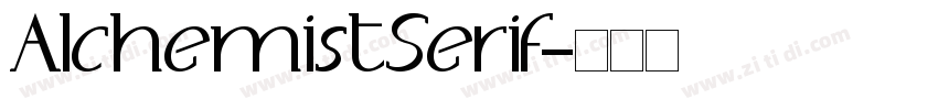 AlchemistSerif字体转换