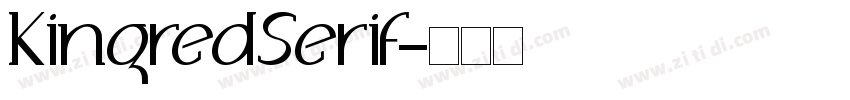 KingredSerif字体转换