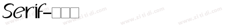Serif字体转换