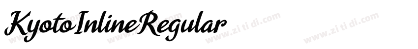 KyotoInlineRegular字体转换