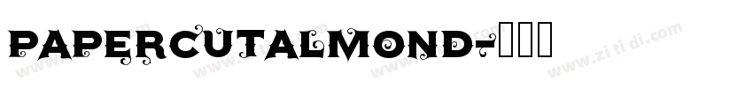 PaperCutAlmond字体转换