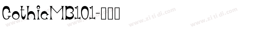 GothicMB101字体转换