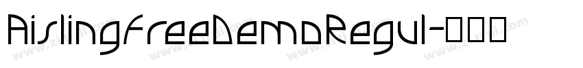 AislingFreeDemoRegul字体转换