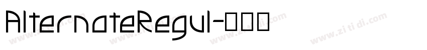 AlternateRegul字体转换