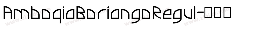 AmboqiaBoriangoRegul字体转换