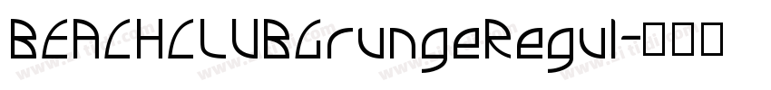 BEACHCLUBGrungeRegul字体转换