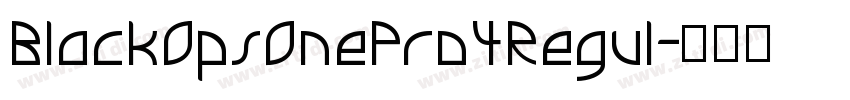BlackOpsOnePro4Regul字体转换