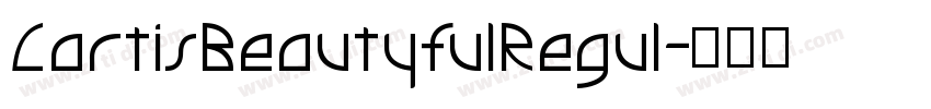 CartisBeautyfulRegul字体转换