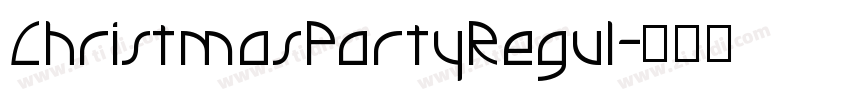 ChristmasPartyRegul字体转换