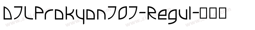 DTLProkyonTOT-Regul字体转换