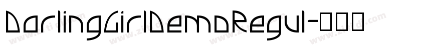 DarlingGirlDemoRegul字体转换 DarlingGirlDemoRegul字体转换